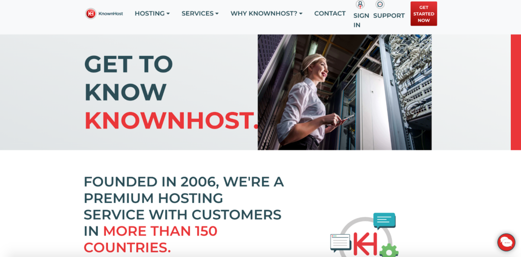 Knownhost-Homepage