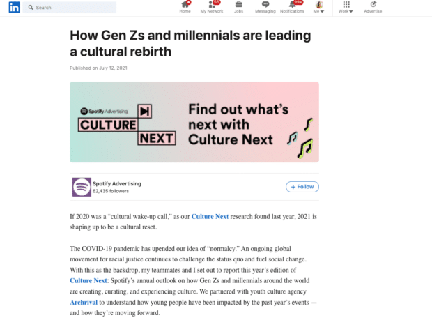Wie Gen Zs und Millennials eine kulturelle Wiedergeburt anführen LinkedIn-Feature-Artikel