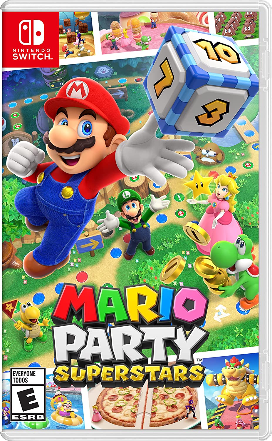 Mario Party Superstars-Cover-Artwork für Nintendo Switch.