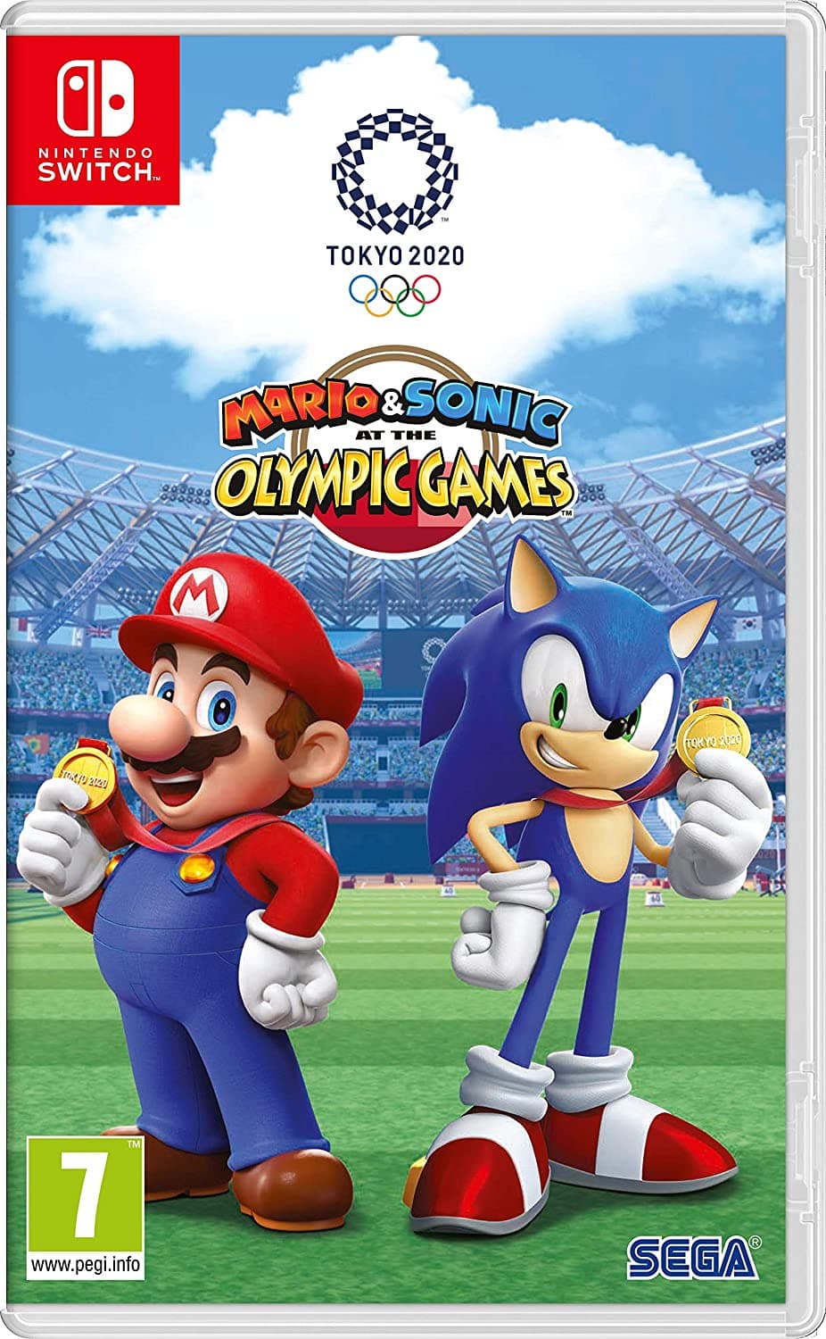 Mario & Sonic bei den Olympischen Spielen: Tokio 2020 für Nintendo Switch-Artwork.